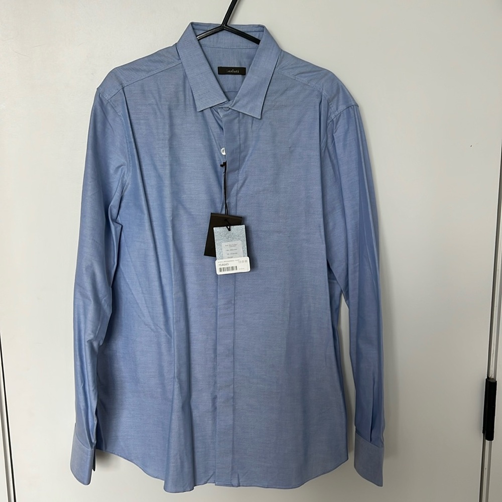 Berluti Blue dress shirt size R42/ US XL